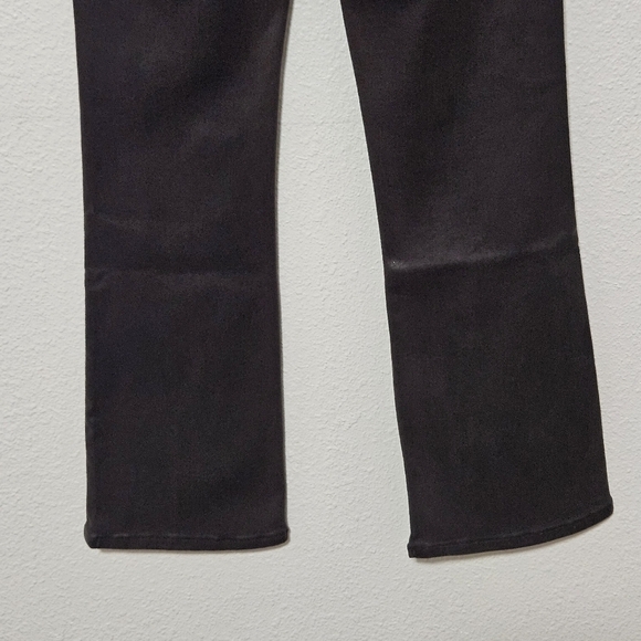 NWT Frame Jetset crop high rise mini boot pants coated chocolate brown - Picture 7 of 15